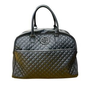 GUESS The G-Lux Dome Tote in Black Travel Weekender Bag